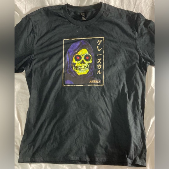 Skeletor Masters Of The Universe Japanese Styled Men’s Black Tee - Picture 1 of 4